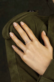 Linear Pavé Ring