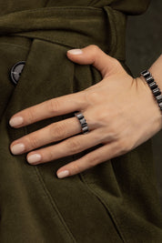 Up and Down Silver Ring