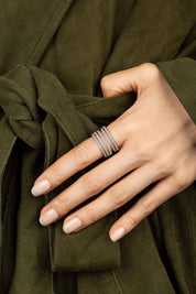 Linear Pavé Ring
