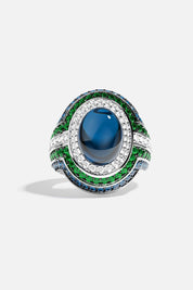 Bold Green and Blue Ring