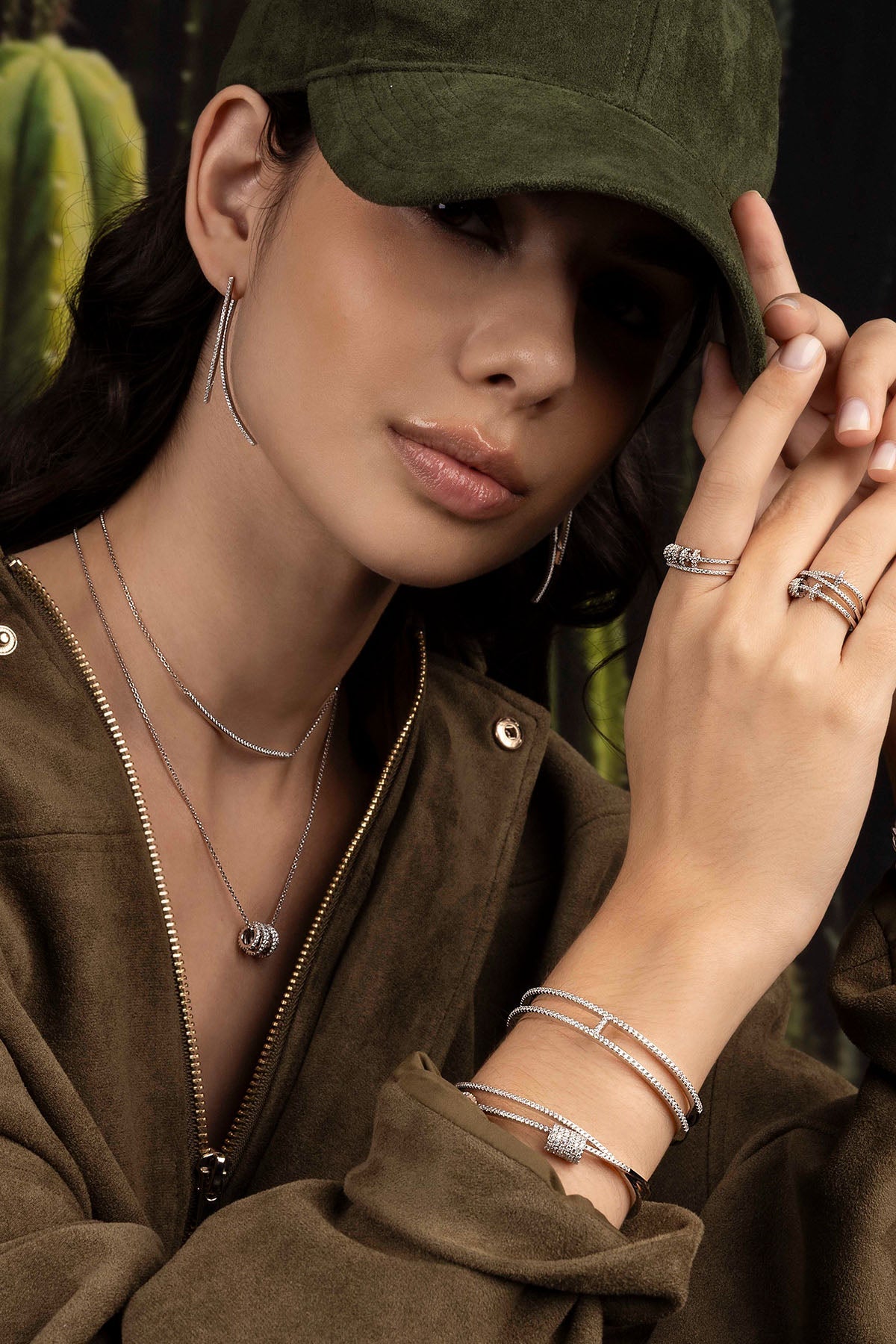 Double Line Pavé Cuff