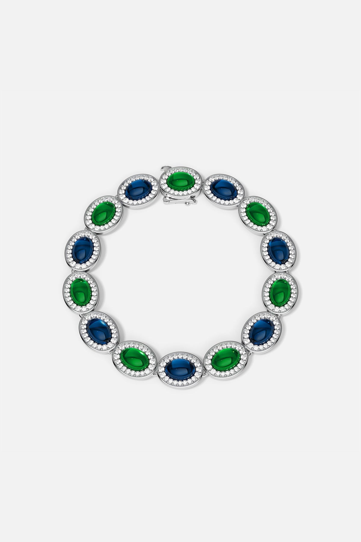 Bold Green and Blue Bracelet
