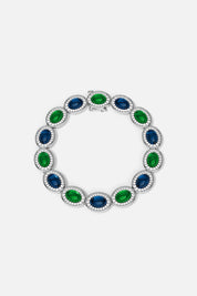 Bold Green and Blue Bracelet