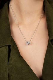 Hoop Silver Adjustable Necklace