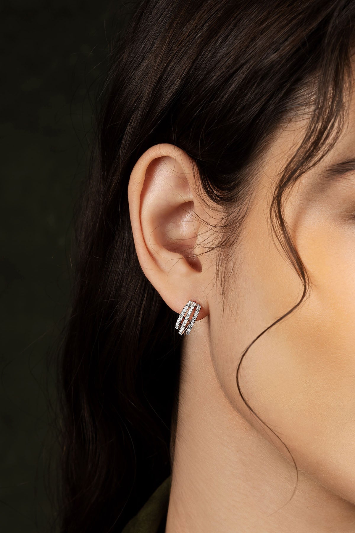 Triple Hoop Earrings