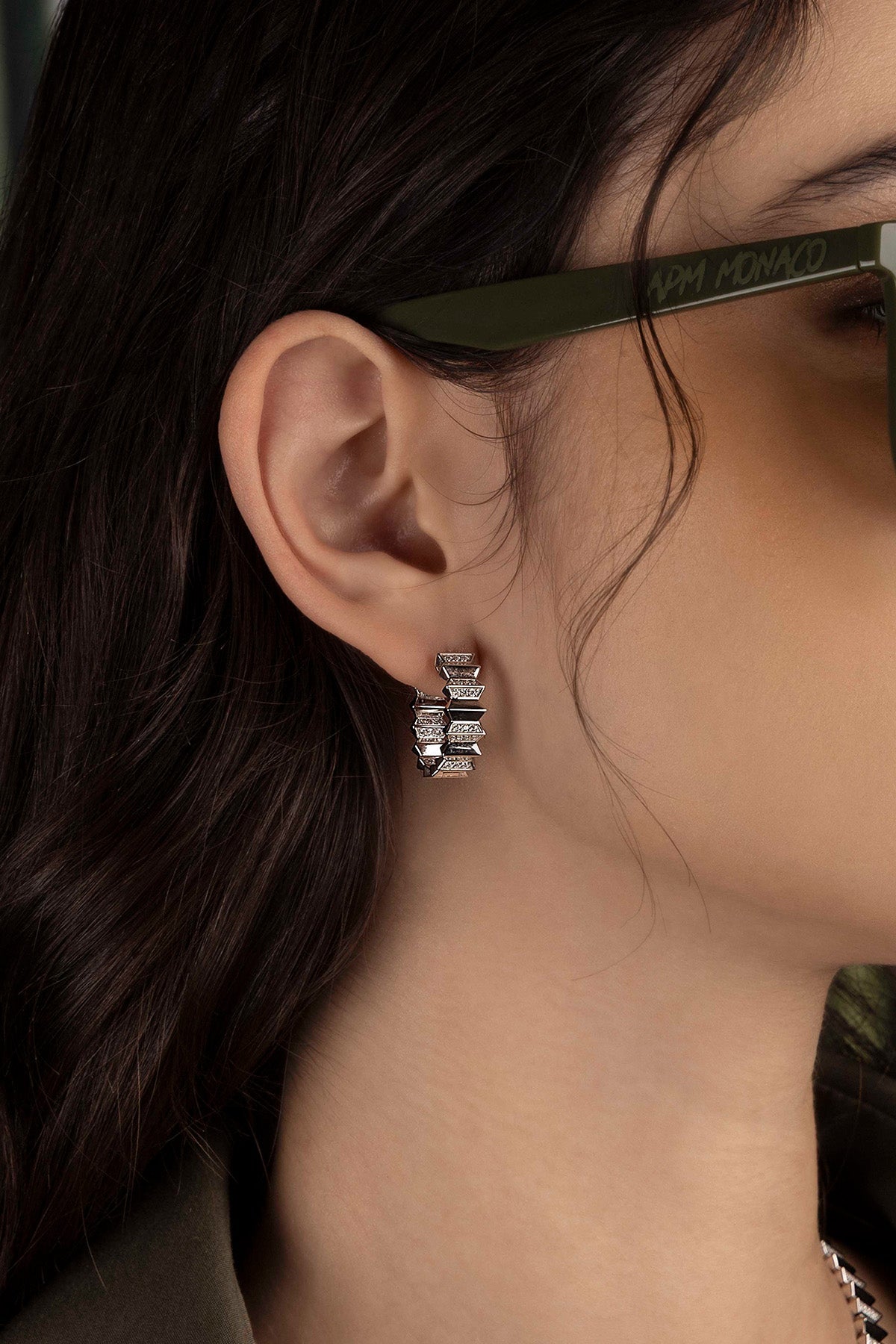 Up and Down Hoop Earrings