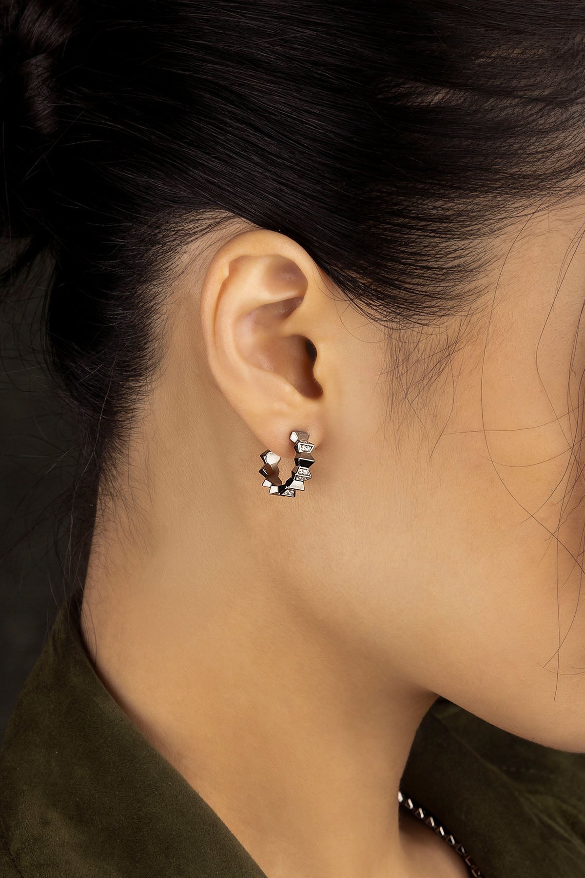 Up and Down Hoop Earrings