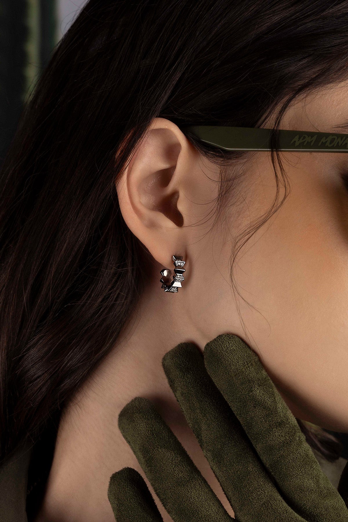 Up and Down Hoop Earrings