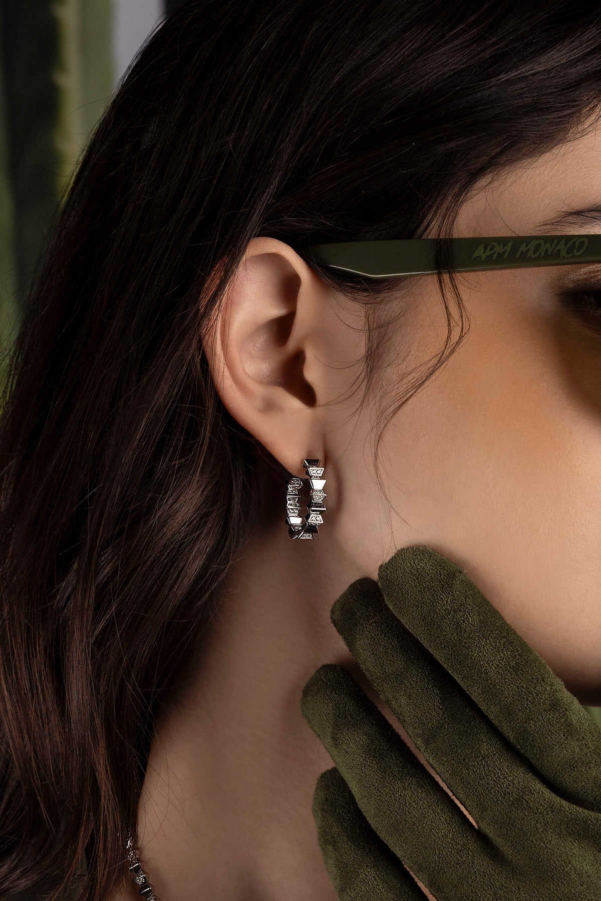 Up and Down Hoop Earrings