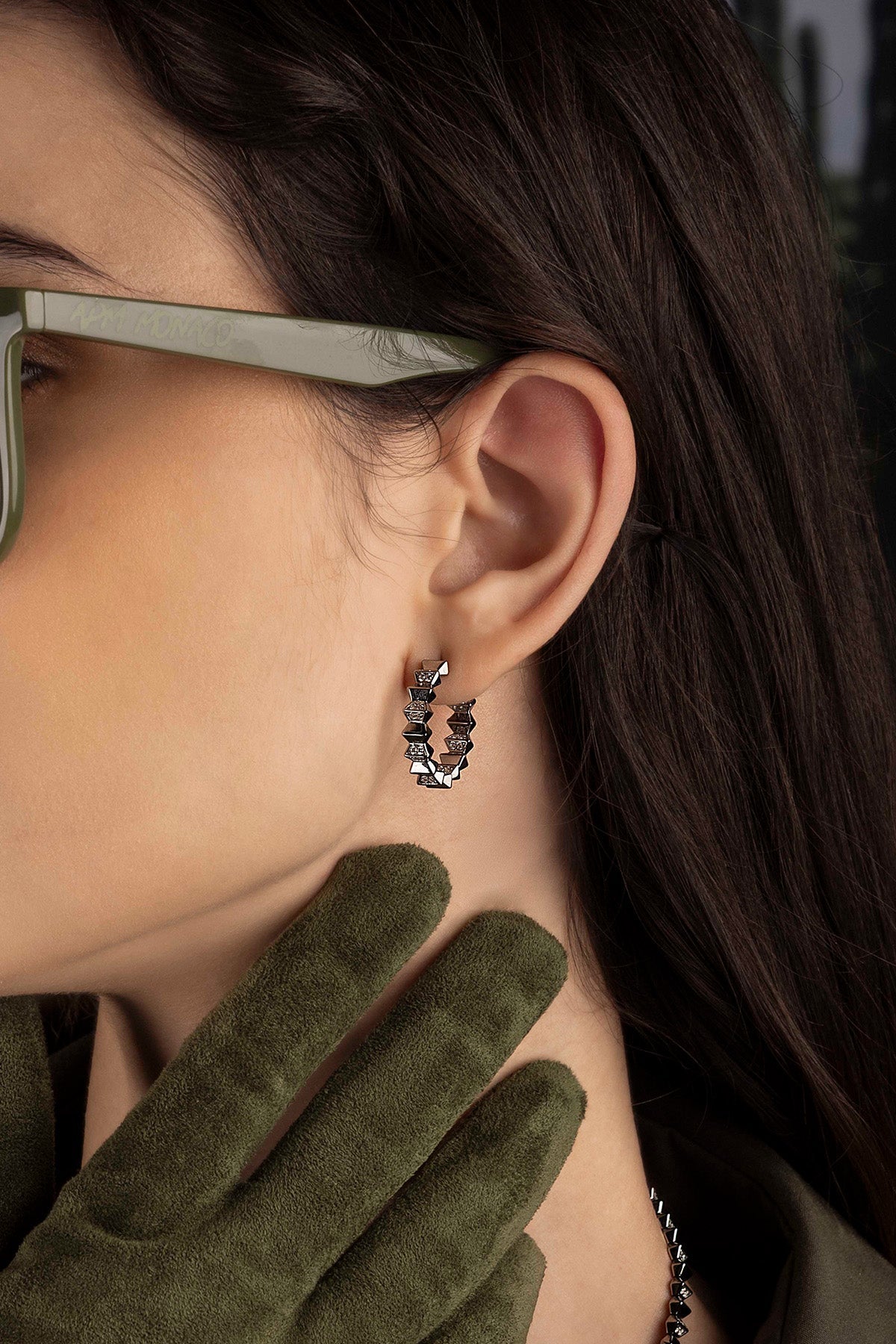 Up and Down Hoop Earrings