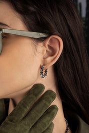 Up and Down Hoop Earrings