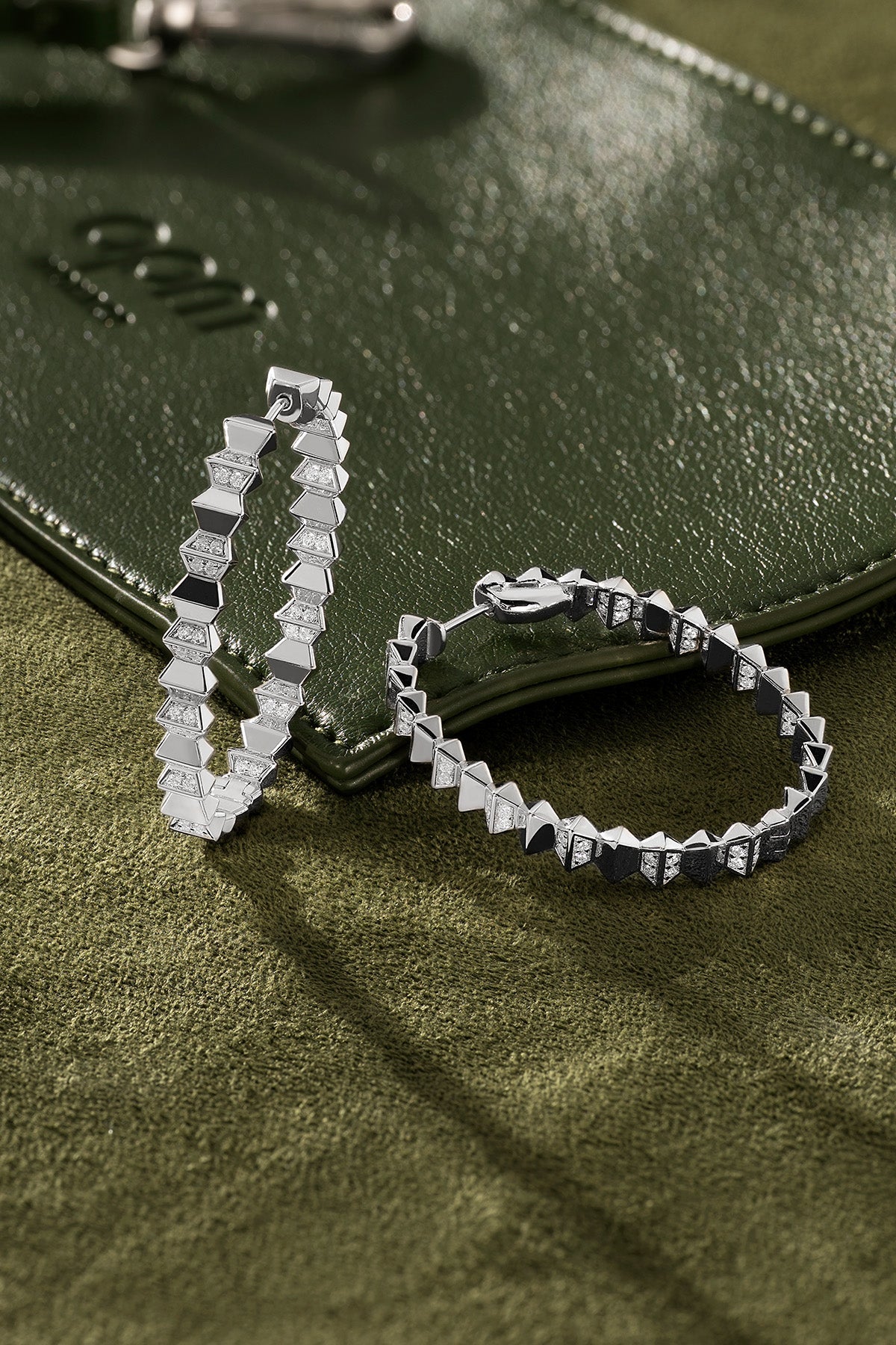 XL Up and Down Hoop Earrings