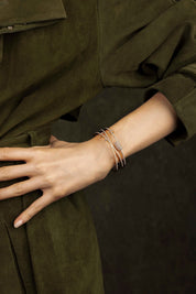 Triple cuff with sliding rings